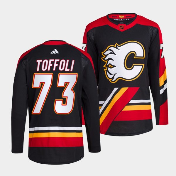 Calgary Flames Tyler Toffoli Reverse Black Jersey Calgary Flames Tyler Toffoli Reverse Black Jersey