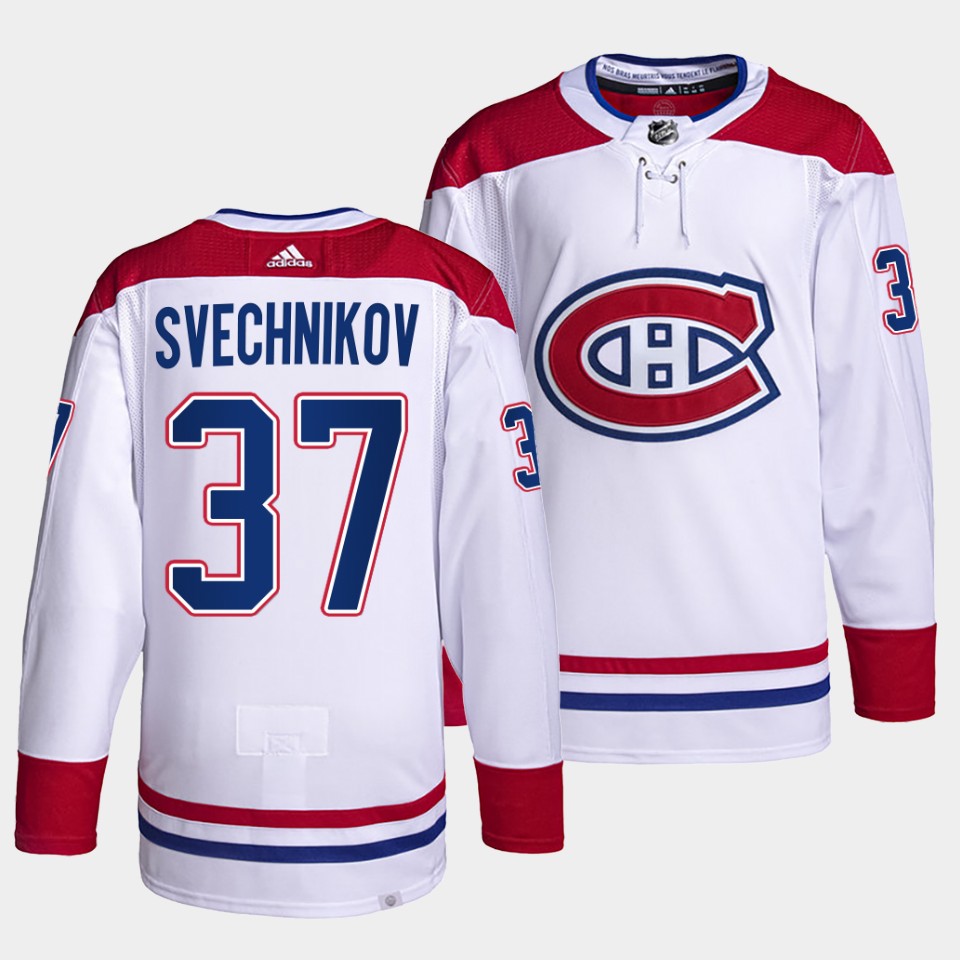 Carolina Hurricanes Andrei Svechnikov 2022-23 Away White Jersey Carolina Hurricanes Andrei Svechnikov 2022-23 Away White Jersey