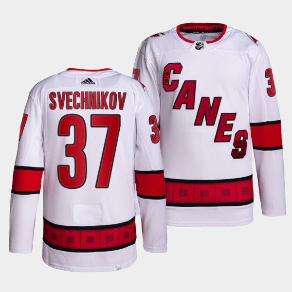 Carolina Hurricanes Andrei Svechnikov Away White Jersey Carolina Hurricanes Andrei Svechnikov Away White Jersey