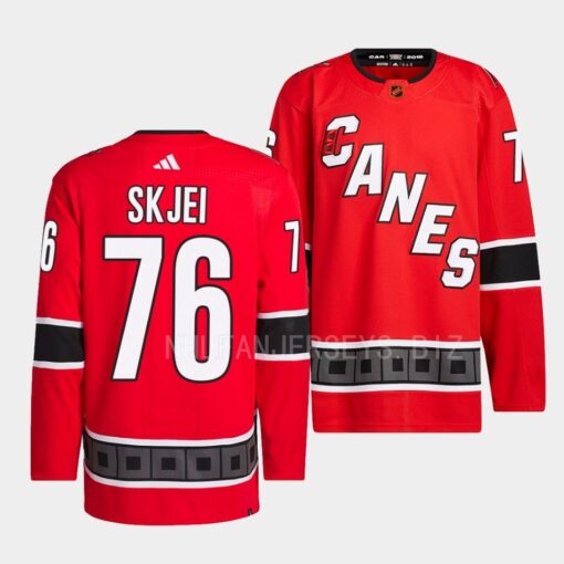 Carolina Hurricanes Brady Skjei Reverse Retro 2.0 Red Jersey