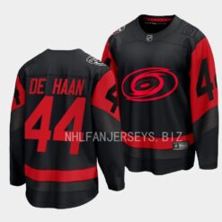 Carolina Hurricanes Calvin de Haan 2023 Stadium Series Black Jersey