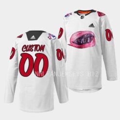 Carolina Hurricanes Custom 2023 Kids Day White Jersey