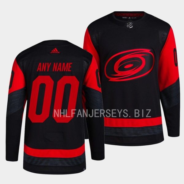 Carolina Hurricanes Custom 2023 Stadium Series Black Jersey Carolina Hurricanes Custom 2023 Stadium Series Black Jersey