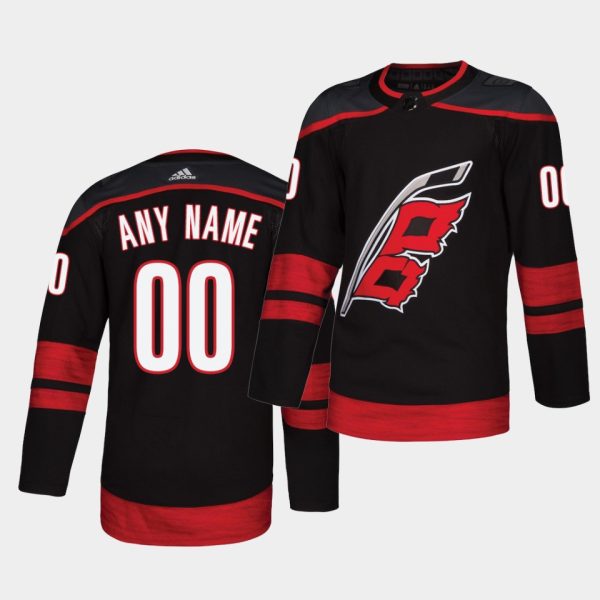 Carolina Hurricanes Custom Alternate Black Jersey Carolina Hurricanes Custom Alternate Black Jersey