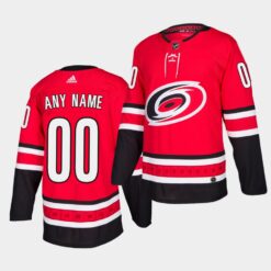 Carolina Hurricanes Custom Home Adidas Red Jersey