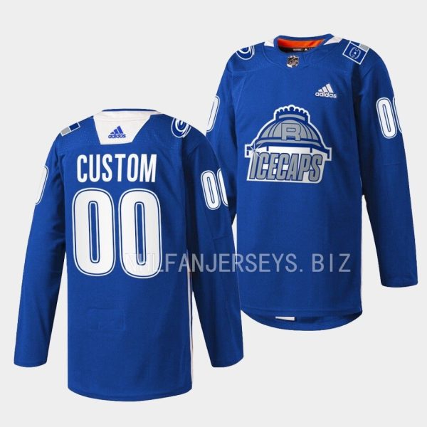 Carolina Hurricanes Custom North Night Raleigh IceCaps Blue Jersey Carolina Hurricanes Custom North Night Raleigh IceCaps Blue Jersey