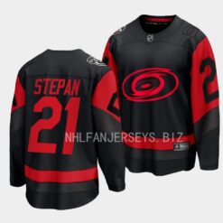 Carolina Hurricanes Derek Stepan 2023 Stadium Series Black Jersey