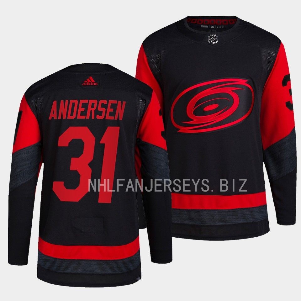 Carolina Hurricanes Frederik Andersen 2023 Stadium Series Black Jersey Carolina Hurricanes Frederik Andersen 2023 Stadium Series Black Jersey