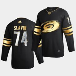 Carolina Hurricanes Jaccob Slavin Golden Edition Limited Black Jersey