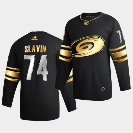 Carolina Hurricanes Jaccob Slavin Golden Edition Limited Black Jersey