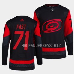 Carolina Hurricanes Jesper Fast 2023 Stadium Series Black Jersey