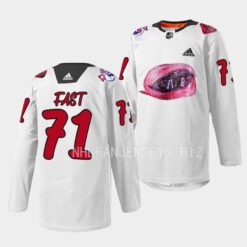 Carolina Hurricanes Jesper Fast 2023 White Jersey