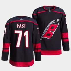 Carolina Hurricanes Jesper Fast Alternate Black Jersey