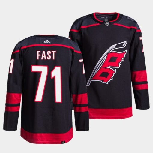 Carolina Hurricanes Jesper Fast Alternate Black Jersey