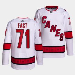 Carolina Hurricanes Jesper Fast Away White Jersey