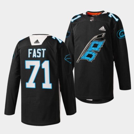 Carolina Hurricanes Jesper Fast Panthers Night Black Jersey