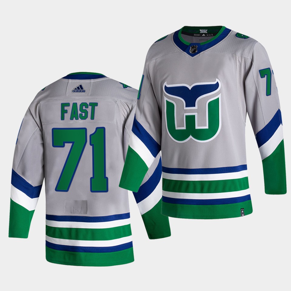 Carolina Hurricanes Jesper Fast Reverse Green Special Edition Jersey Carolina Hurricanes Jesper Fast Reverse Green Special Edition Jersey