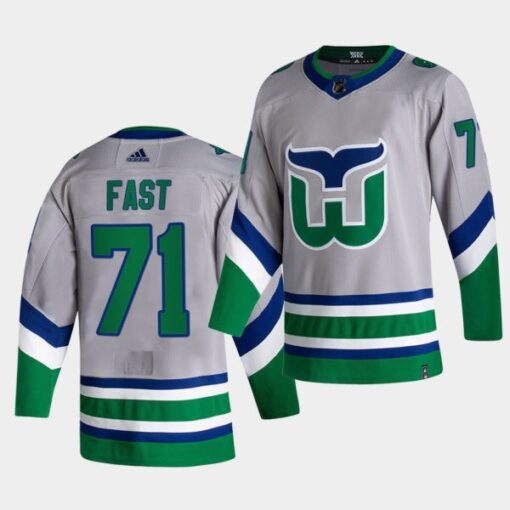 Carolina Hurricanes Jesper Fast Reverse Green Special Edition Jersey
