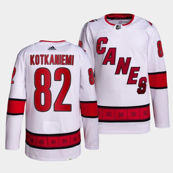 Carolina Hurricanes Jesperi Kotkaniemi Away White Jersey Carolina Hurricanes Jesperi Kotkaniemi Away White Jersey