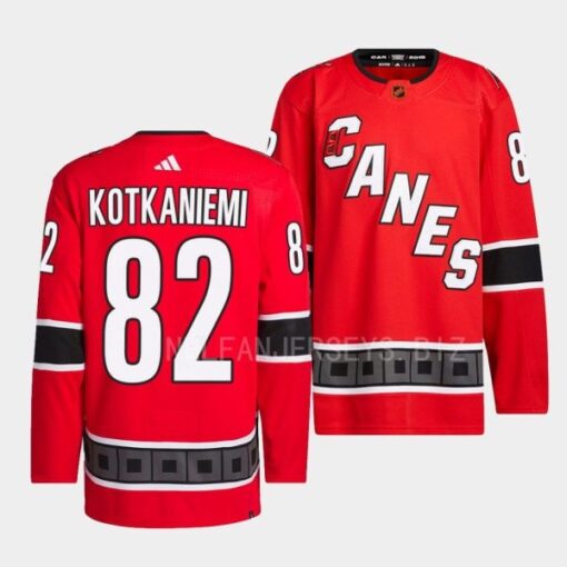 Carolina Hurricanes Jesperi Kotkaniemi Reverse Retro 2.0 Red Jersey