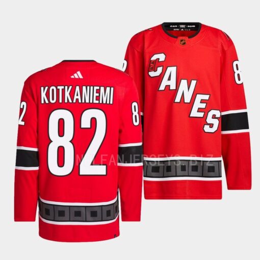 Carolina Hurricanes Jesperi Kotkaniemi Reverse Retro 2.0 Red Jersey
