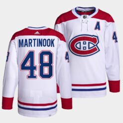 Carolina Hurricanes Jordan Martinook 2022-23 Away White Jersey