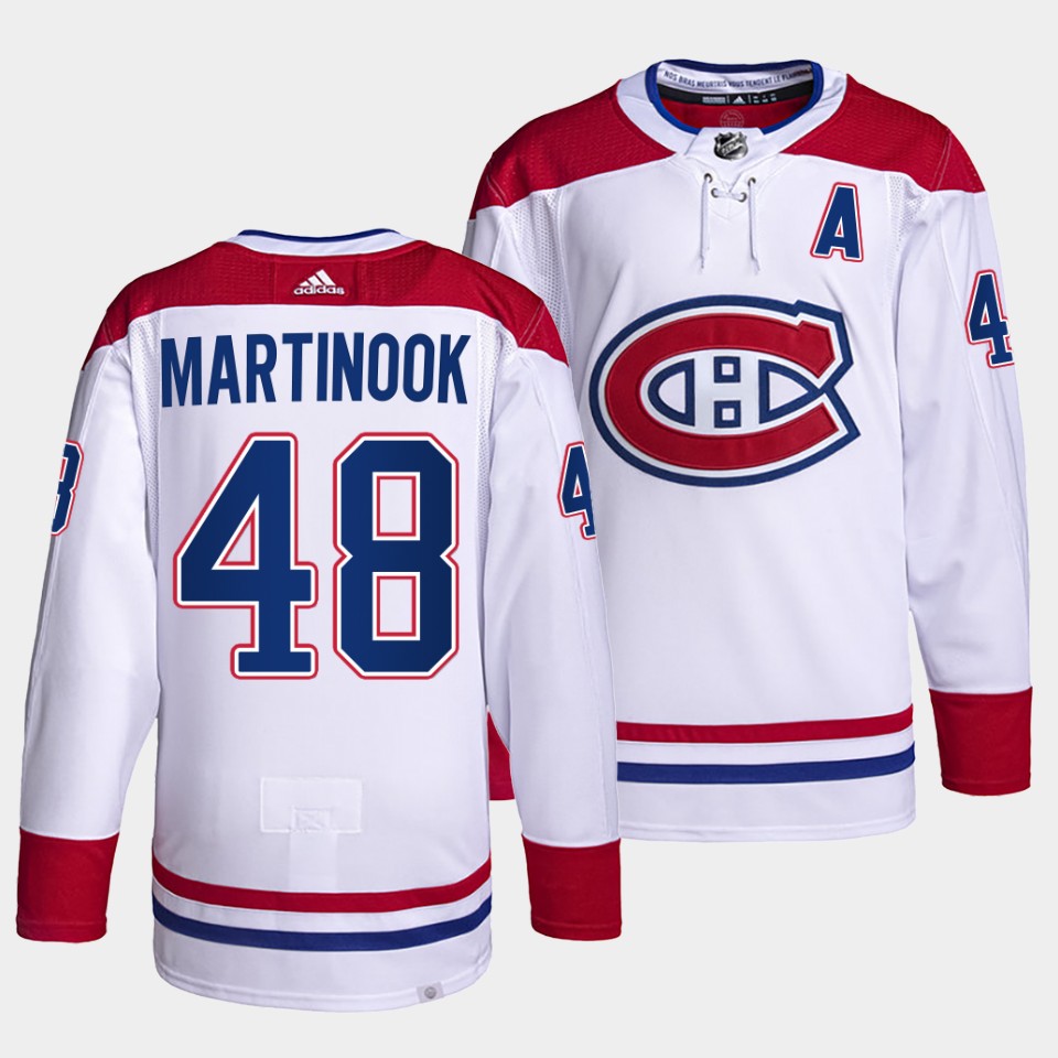 Carolina Hurricanes Jordan Martinook 2022-23 Away White Jersey Carolina Hurricanes Jordan Martinook 2022-23 Away White Jersey