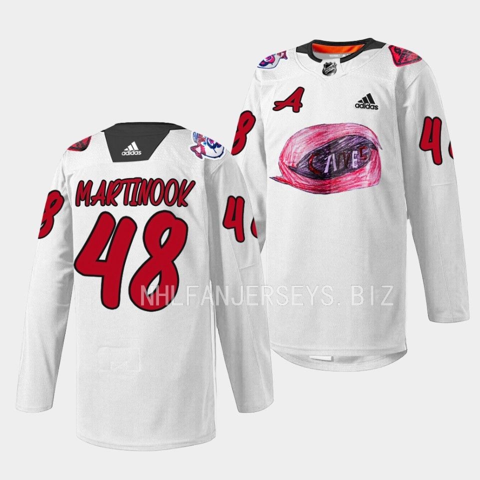 Carolina Hurricanes Jordan Martinook 2023 White Jersey Carolina Hurricanes Jordan Martinook 2023 White Jersey