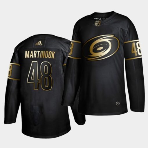 Carolina Hurricanes Jordan Martinook Golden Edition Black Jersey