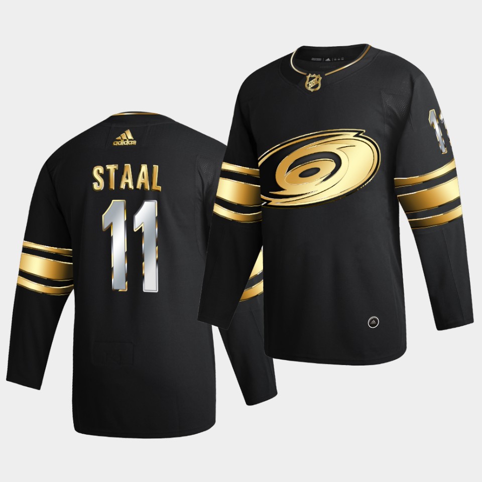 Carolina Hurricanes Jordan Staal Golden Edition Limited Black Jersey Carolina Hurricanes Jordan Staal Golden Edition Limited Black Jersey