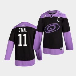 Carolina Hurricanes Jordan Staal Hockey Fights Cancer Practice Jersey