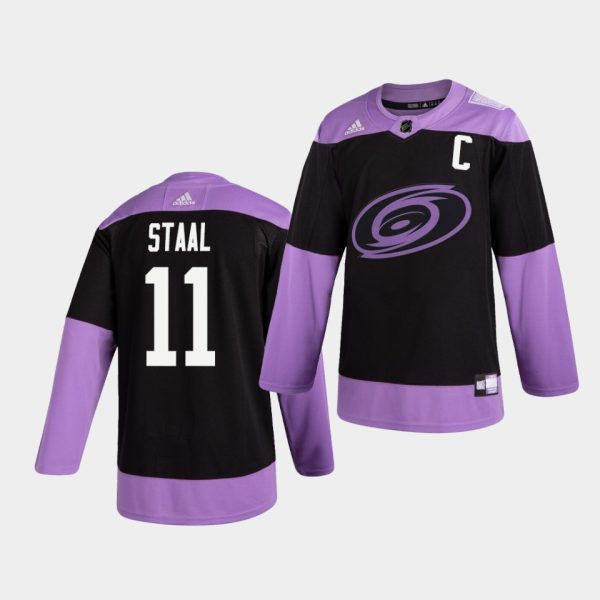 Carolina Hurricanes Jordan Staal Hockey Fights Cancer Practice Jersey Carolina Hurricanes Jordan Staal Hockey Fights Cancer Practice Jersey