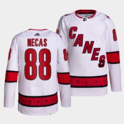 Carolina Hurricanes Martin Necas Away White Jersey