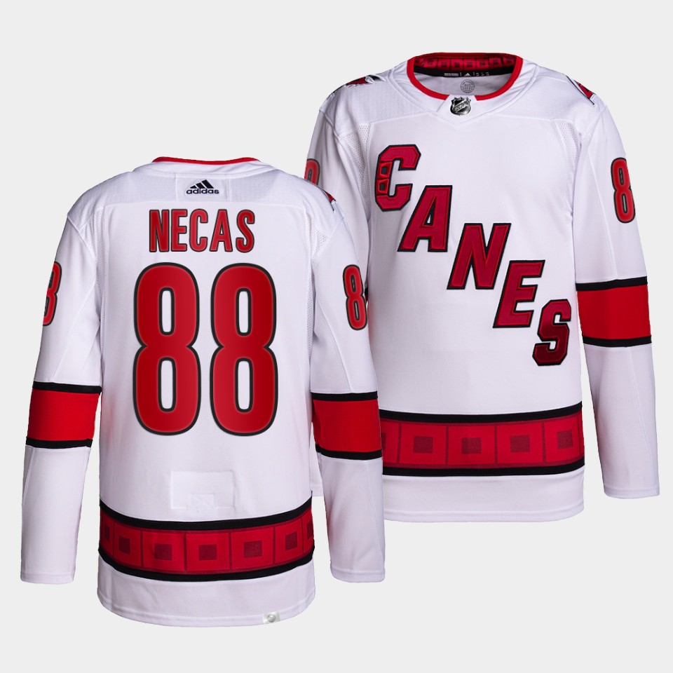 Carolina Hurricanes Martin Necas Away White Jersey Carolina Hurricanes Martin Necas Away White Jersey