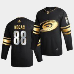 Carolina Hurricanes Martin Necas Golden Edition Limited Black Jersey