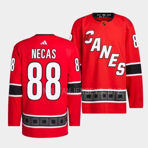 Carolina Hurricanes Martin Necas Reverse Retro 2.0 Red Jersey