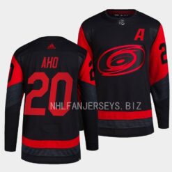 Carolina Hurricanes Sebastian Aho 2023 NHL Stadium Series Black Jersey