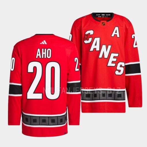 Carolina Hurricanes Sebastian Aho Reverse Retro 2.0 RedJersey