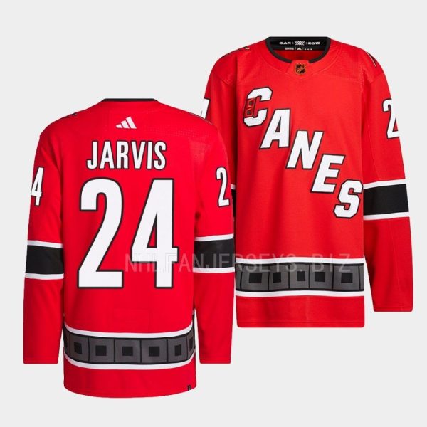 Carolina Hurricanes Seth Jarvis 2022 Reverse Retro 2.0 Red Jersey Carolina Hurricanes Seth Jarvis 2022 Reverse Retro 2.0 Red Jersey