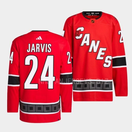 Carolina Hurricanes Seth Jarvis 2022 Reverse Retro 2.0 Red Jersey