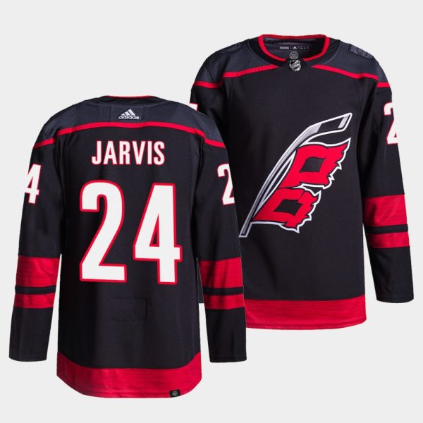 Carolina Hurricanes Seth Jarvis Alternate Black Jersey Carolina Hurricanes Seth Jarvis Alternate Black Jersey