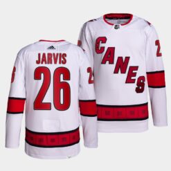 Carolina Hurricanes Seth Jarvis Away White Jersey
