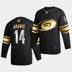 Carolina Hurricanes Seth Jarvis Golden Edition Limited Black Jersey
