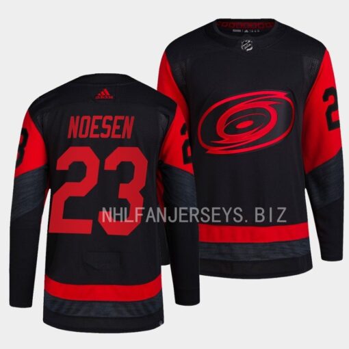 Carolina Hurricanes Stefan Noesen 2023 Stadium Series Black Jersey