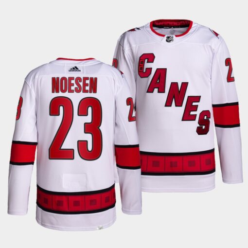 Carolina Hurricanes Stefan Noesen Away White Jersey