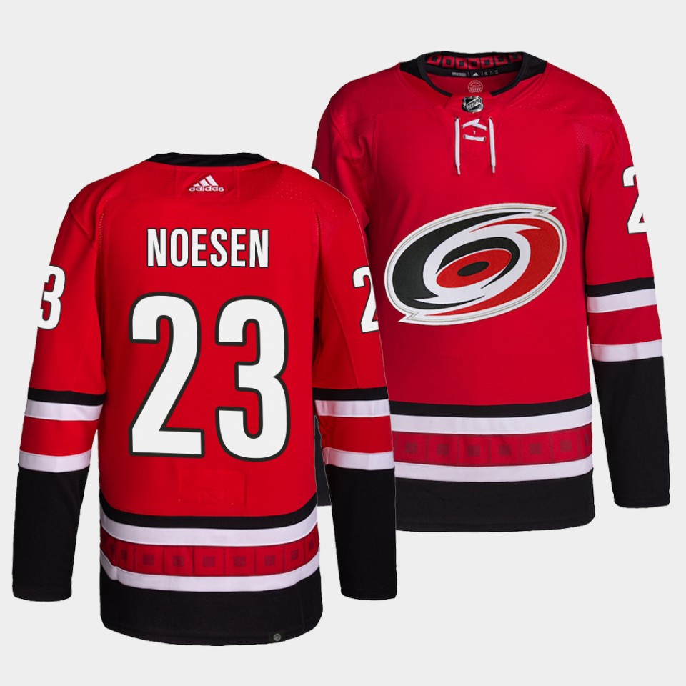 Carolina Hurricanes Stefan Noesen Home Red Jersey Carolina Hurricanes Stefan Noesen Home Red Jersey