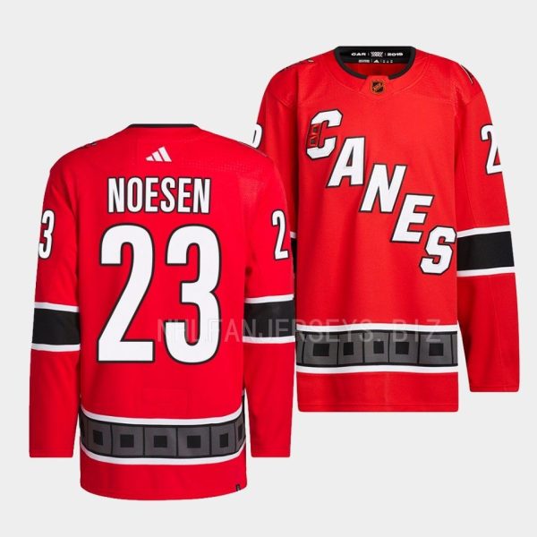 Carolina Hurricanes Stefan Noesen Red Jersey Carolina Hurricanes Stefan Noesen Red Jersey