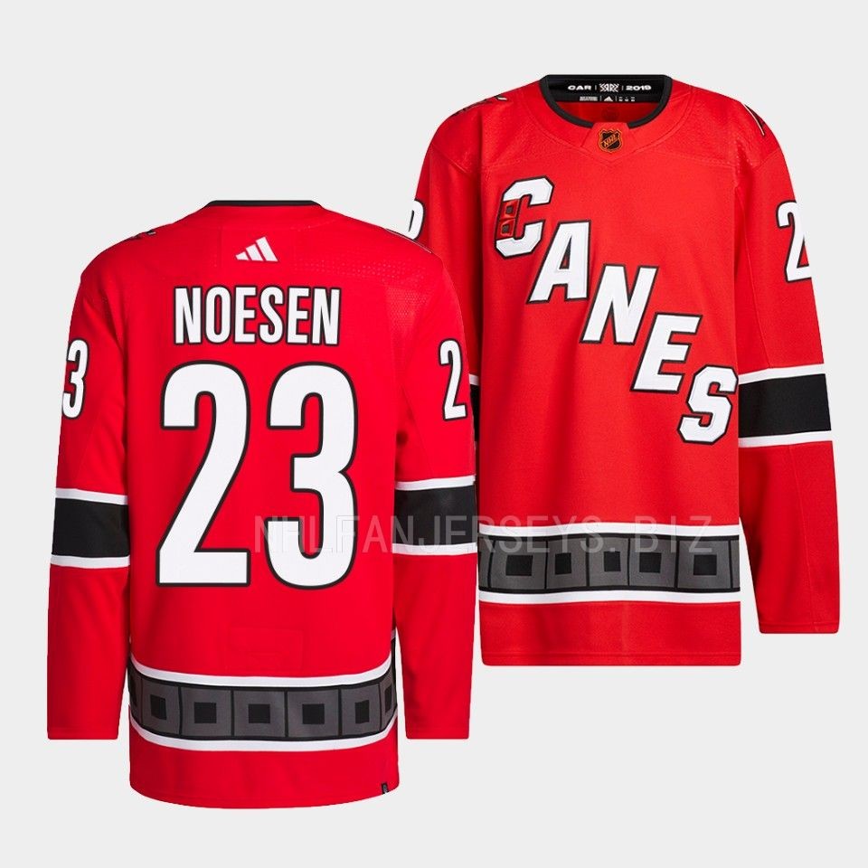 Carolina Hurricanes Stefan Noesen Red Jersey Carolina Hurricanes Stefan Noesen Red Jersey