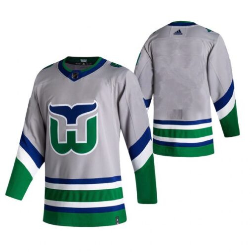 Carolina Hurricanes Team Gray 2021 Reverse Retro Jersey