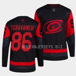 Carolina Hurricanes Teuvo Teravainen 2023 Stadium Series Black Jersey